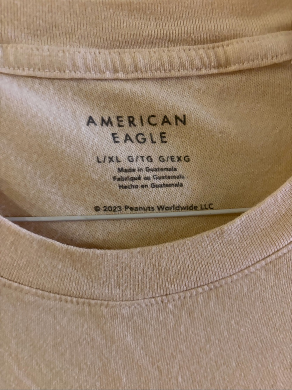 American Eagle Peanuts Logo Tee - Beige - Picture 2 of 2